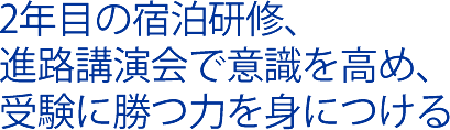 進路講演会で意識を高め、受験に勝つ力を身につける